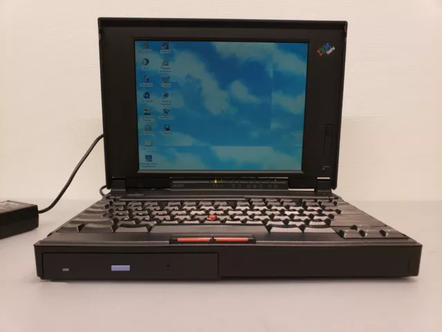 Portátil IBM ThinkPad 365XD de colección 40 MB de RAM Windows 95 instalación original buen estado