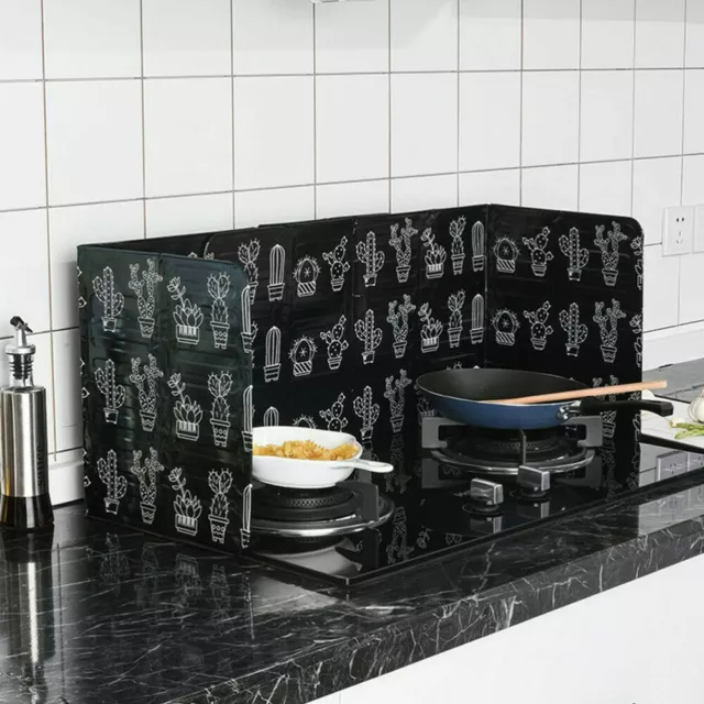 Stove Shield Guard Screen Splash Anti Splatter Folding Kitchen Cover Oil 3
