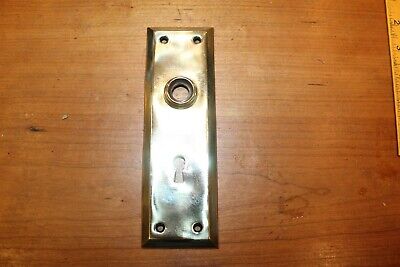 One Antique Bronze (Brass) Entry Keyhole Escutcheon Dated S-21