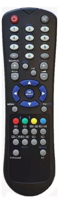 Télécommande de remplacement pour PROLINE LD3255HD