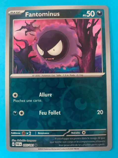 Carte Pokémon FANTOMINUS reverse 055/091 Destinées de Paldéa