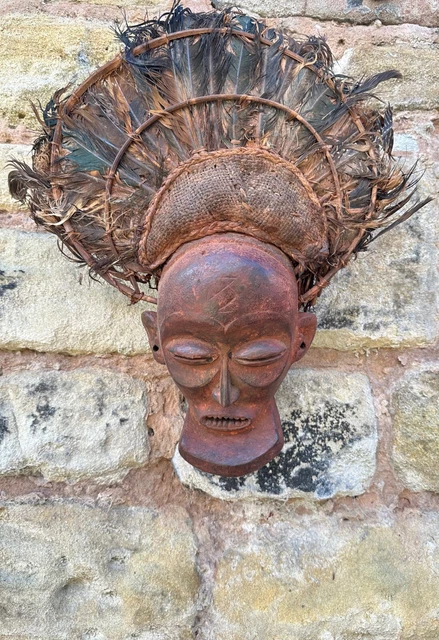 ANTIQUE AFRICAN CHOKWE Chihongo Male Mask, African Art, Ceremonial ...