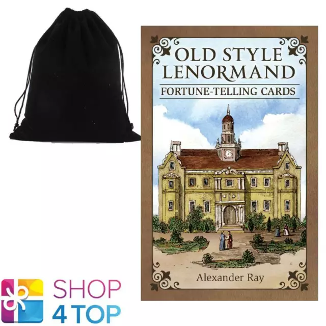 Vieux Style Lenormand Fortune-Telling Cartes Pont us games systems Ray Avec Sac
