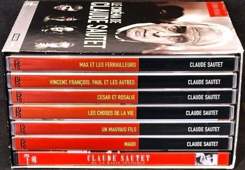 COFFRET CLAUDE SAUTET romy schneider gérard depardieu 6 films dvd très ...