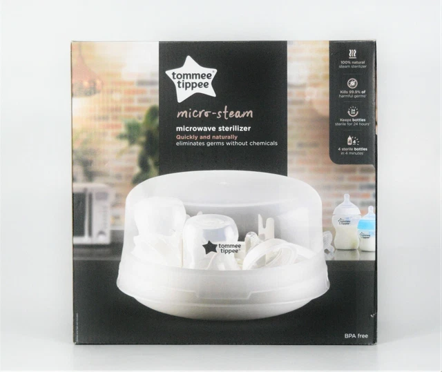 Tommee Tippee Steam Microwave Sterilizer Tongs & Anytime Pacifier NEW