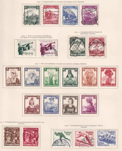 German Reich 1935 Collection of 23 stamps / HIGH VALUE!
