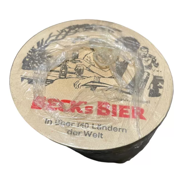 Beck's Bier Coaster sleeve approx 50 Vesuv Nepal Dachgarten NY mix lot 1960s