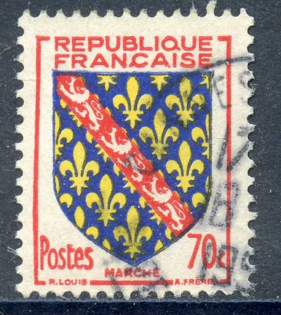 Stamp / Timbre France Oblitere N° 1045 Blason Marche