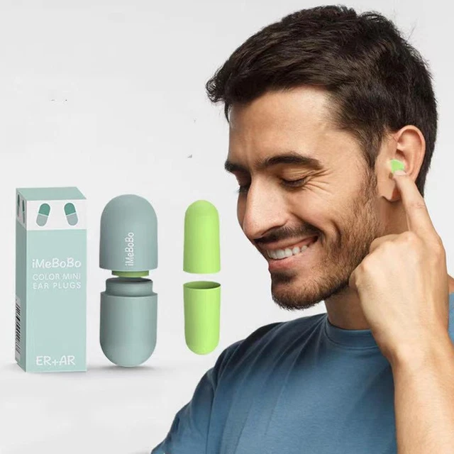 1 Pairs Capsule Earplugs Super Soundproof Sleep Dormitory Anti-noise Q4C7