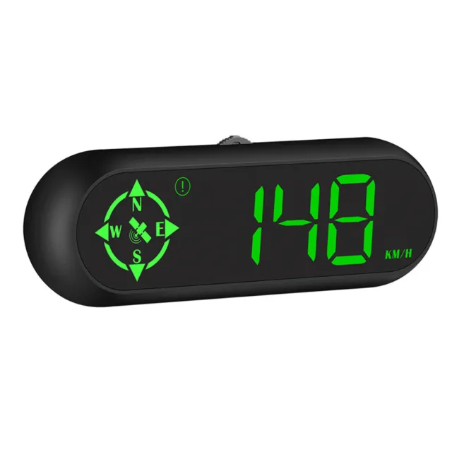 Car Head Up Display Digital GPS LED HD Speedometer MPH Compass Overspeed Alarm