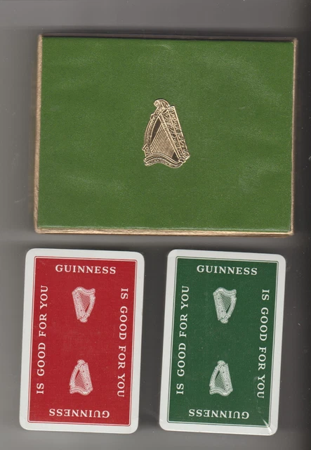 DOUBLE PACK GUINNESS BREWERY playing cards SEALED PACKS £16.00 ...