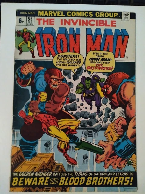Invincible Iron Man 55, 88 & 89 1973 1st Thanos, Drax 1st, 2nd & 3rd Blood Bros.