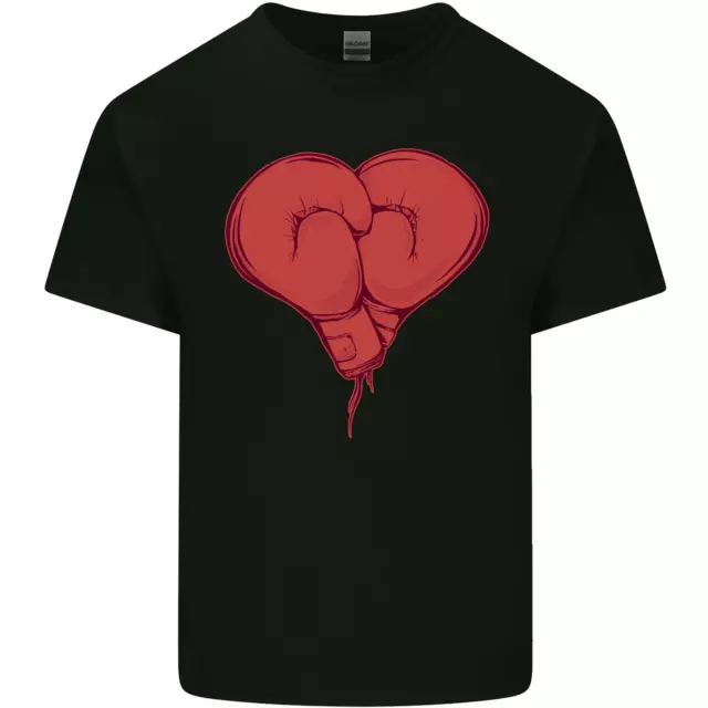 Heart Boxing Gloves Boxer MMA Muay Thai Mens Cotton T-Shirt Tee Top