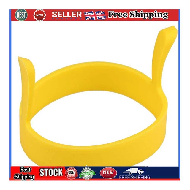Omelette da cucina fritti fritti pancake rotondo in silicone per cucinare (giallo)