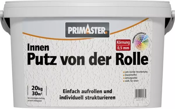 Primaster Putz von der Rolle 20 kg Innen Matt Rollputz Streichputz