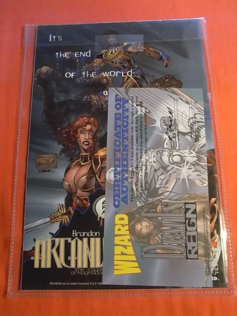 DEVIL'S REIGN WIZARD 1/2 Edition  SILVER SURFER Witchblade with COA (1997) 2