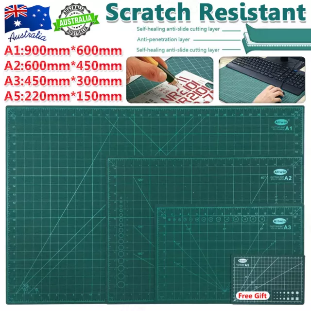 Australia A1 Self Healing Large Thick Cutting Mat Double Sided Cut Pad+Gift A5