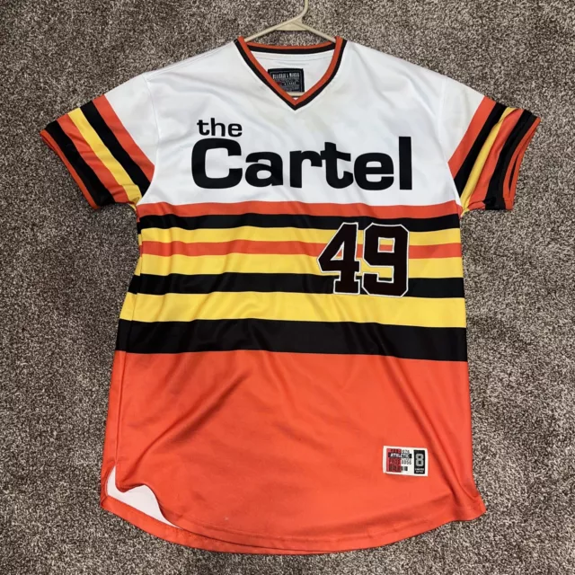 Bleecker & Mercer Pablo Escobar The Cartel #49 Baseball Jersey Size XL