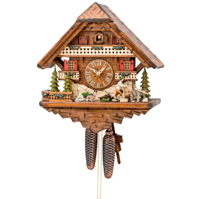 Pendule à coucou "Traditions de la Forêt Noire" Horloge murale en bois