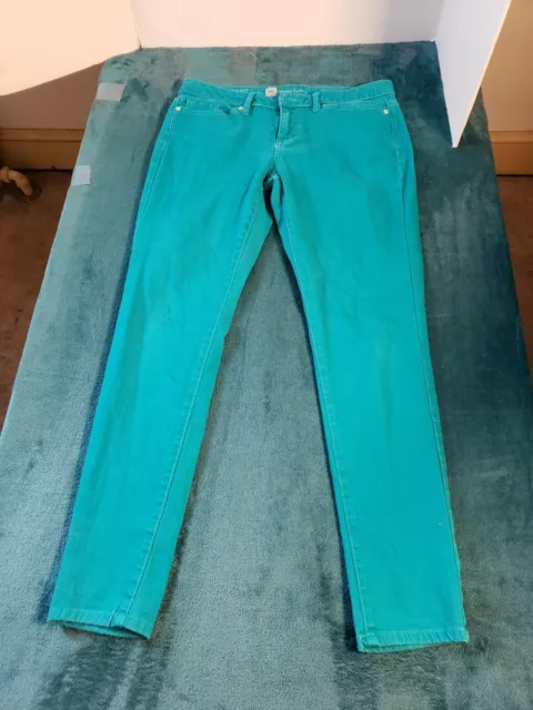 Mossimo Jeans Womens Blue Sz 10 Mid Rise Curvy Skinny Pants Ladies Stretch 2