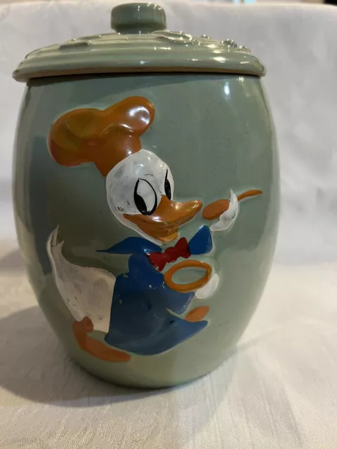 Vintage Donald Duck cookie jar