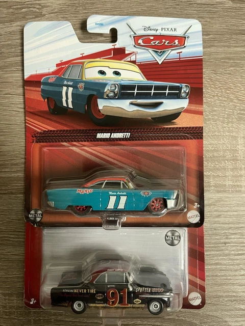DISNEY PIXAR CARS Mario Andretti & Randy Lawson 2023 Metal Series Lot ...