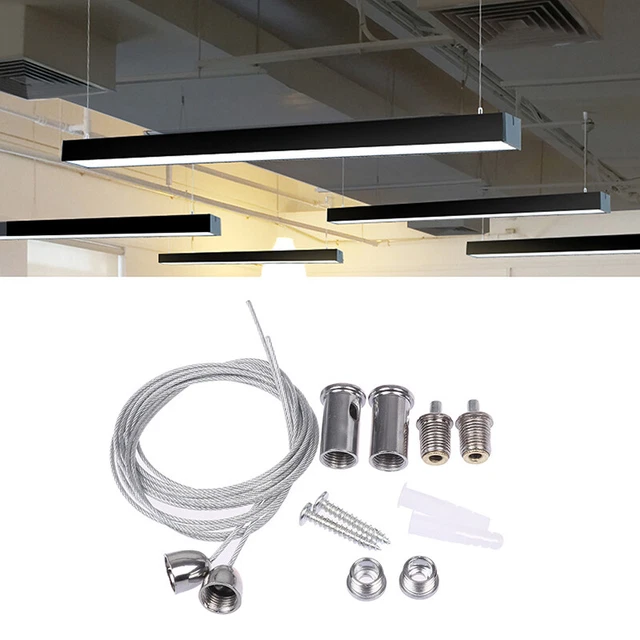 2 wires/set 1m steel cable For lifting various panel lights used widelyEXT_tu