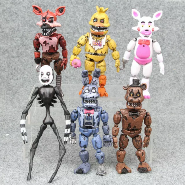 6Pcs 16cm FNAF Five Nights At Freedys Plush Bear figur Modell Spielzeug Puppe