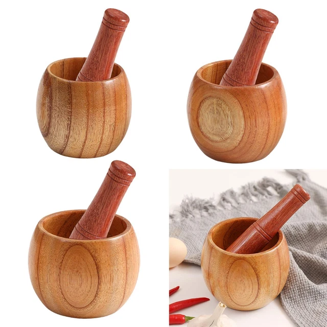 Garneck Knoblauchstampfer Aus Holz - Traditioneller Stößel Für Küche & Gewürze