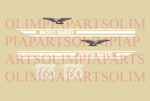 Série D'autocollants/stickers Moto Guzzi Stornello Sport Series - Neufs Sous Blister