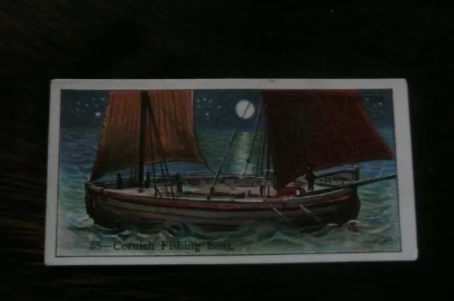 COPE 1912 BOATS OF THE WORLD No.6 THAMES HOUSEBOAT  tobacco card