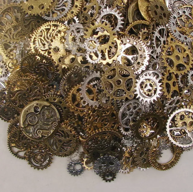 50g Uhr Teile STEAMPUNK CYBERPUNNK COGS ZAHNRÄDER DIY  R_lkLN