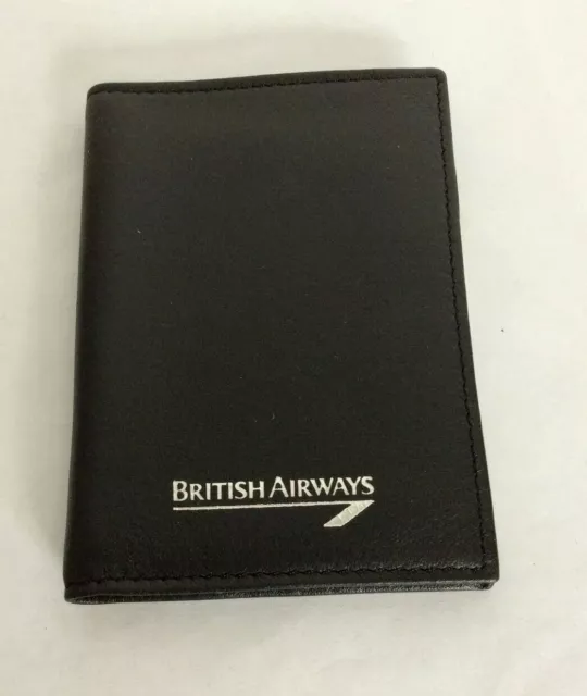 British Airways Leather Card Wallet with space for notes Boxed Never Used