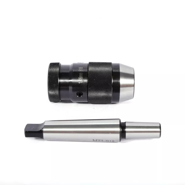 1-16MM Size + MT3-B18 Alloy+45 Steel Lathe Drill Chuck Self Tighten for Milling