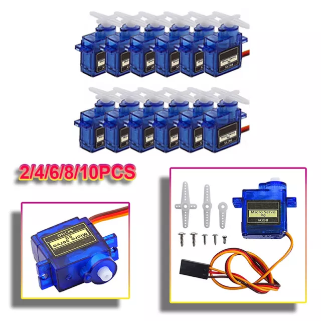 SG90 Micro Servo Motor Mini Engranaje 9G Para Control Remoto Helicóptero Barco Coche