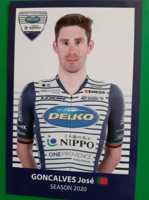 CYCLISME carte cycliste JOSE GONCALVES équipe NIPPO DELKO PROVENCE 2020