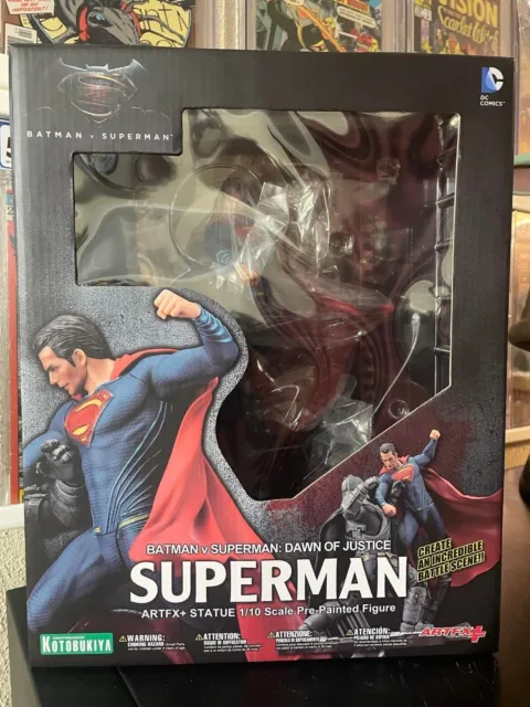 BATMAN VS. SUPERMAN: Dawn Of Justice [ Superman ] Statue Kotobukiya RARE !!