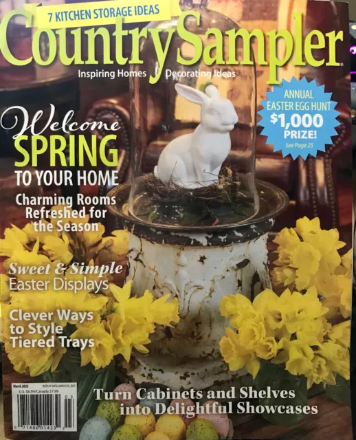 COUNTRY SAMPLER MAGAZINE Spring To Your Home Decorating Ideas