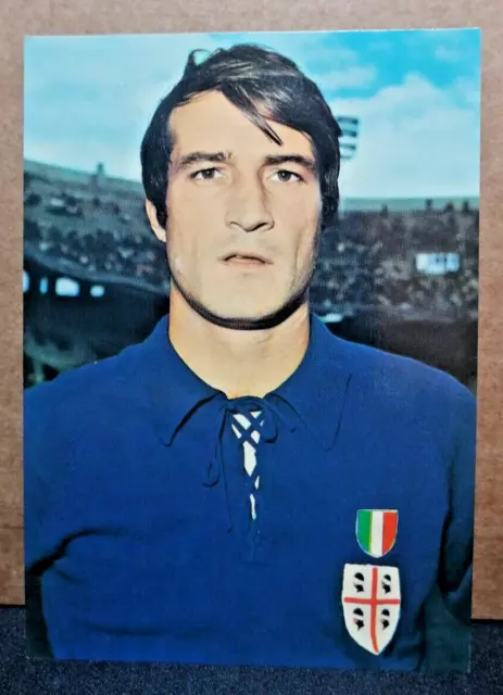 Splendida Rara Cartolina Calcio Cagliari Enrico Albertosi 1970-71 Scudetto