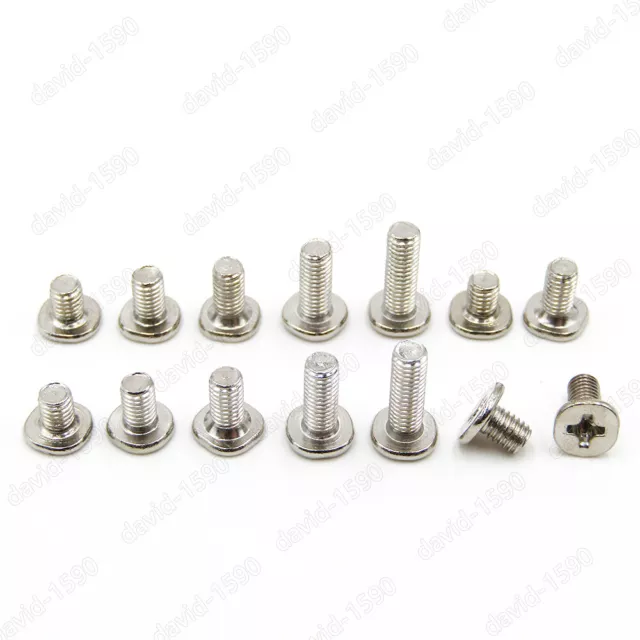 M2 M2.5 M3 M4 Silver Phillips Wafer Flat Head Machine Screw Laptop Notebook Bolt