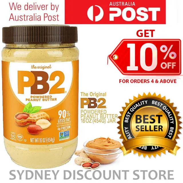 PB2 Natural Powdered Peanut Butter 453g LOW CAL GLUTEN FREE NEW