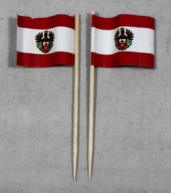 Pinchos para Fiesta Königsberg Prusia Oriental 50Stk Dekopicker Papierfähnchen