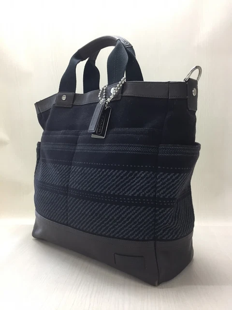 Coach 70531/2Way/Shoulder/Tote Bag/Wool/Brw/Whole Pattern