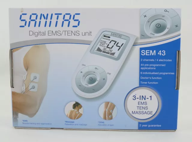 Sanitas Appareil de Stimulation Électrique Sem 43 Digital Ems Tens Massage Neuf 2