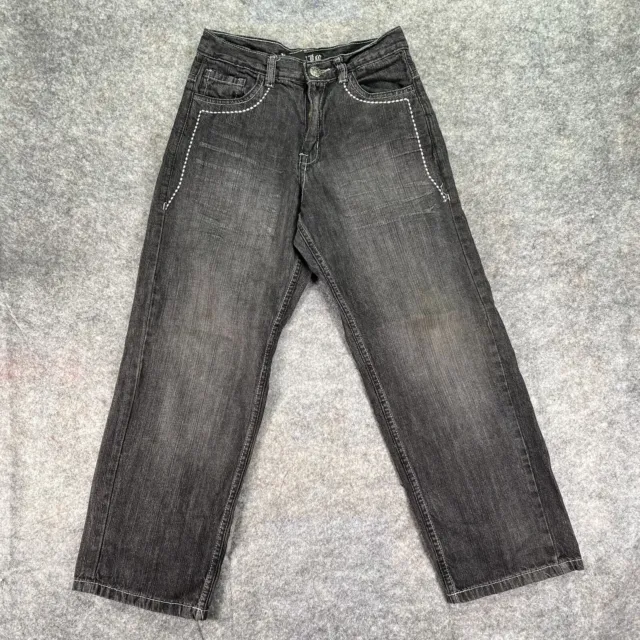 Nostic Denim Jeans 14 Boys Wide Leg Black