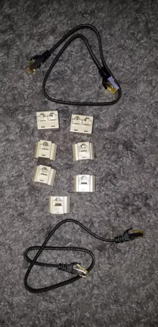 RJ45-RJ45 Verteiler 8 Stück LAN ISDN