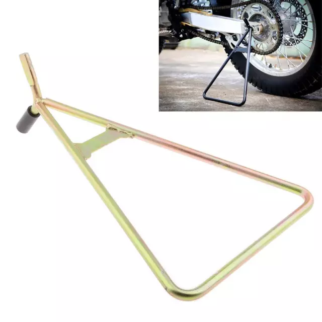 Universal Motorcycle Triangle Stand Dirt Bike Floor Stand Gold Heavy Duty