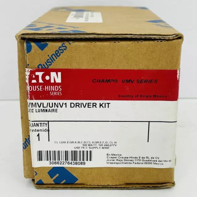 Eaton Crouse-Hinds Champs VMV Series VMVL/UNV1 Driver Kit ~NEW~