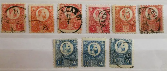 Briefmarken Ungarn Magyar Kir Posta, Korona