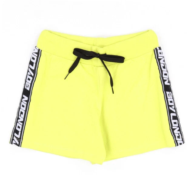 Shorts BOY LONDON kids Bambina Verde Garzato Bande